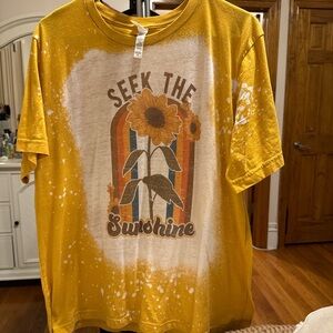 Yellow 'Seek the Sunshine’ T-Shirt